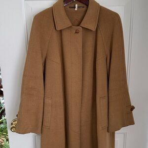 Salko Austria Tiroler Loden Wool Men’s Luxury Dark Camel Overcoat